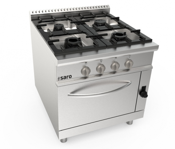 Gasherd + Gasofen 4 Brenner